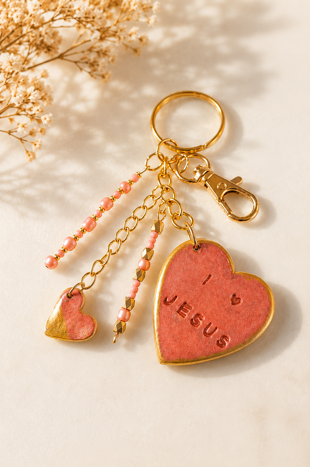 I love Jesus Charm Keychains