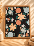 Hand-Painted Textured Canvas Art- Blossom & Dusk