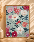 Hand-Painted Canvas Art - Botanical Blush