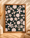 Hand-Painted Textured Canvas Art- Midnight Meadow