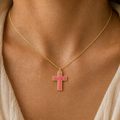 Handcrafted Cross Pendant Necklace - OBEY