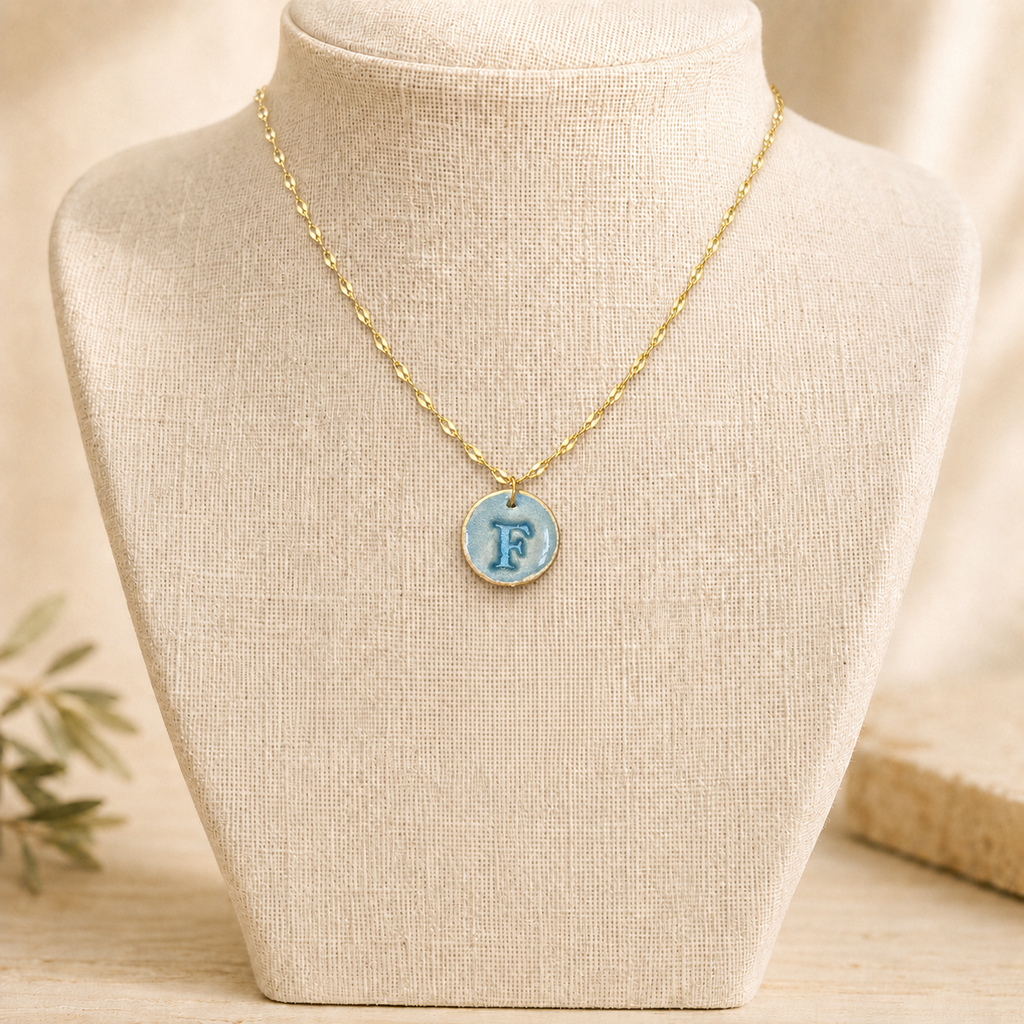 Handcrafted Monogram Necklace - F