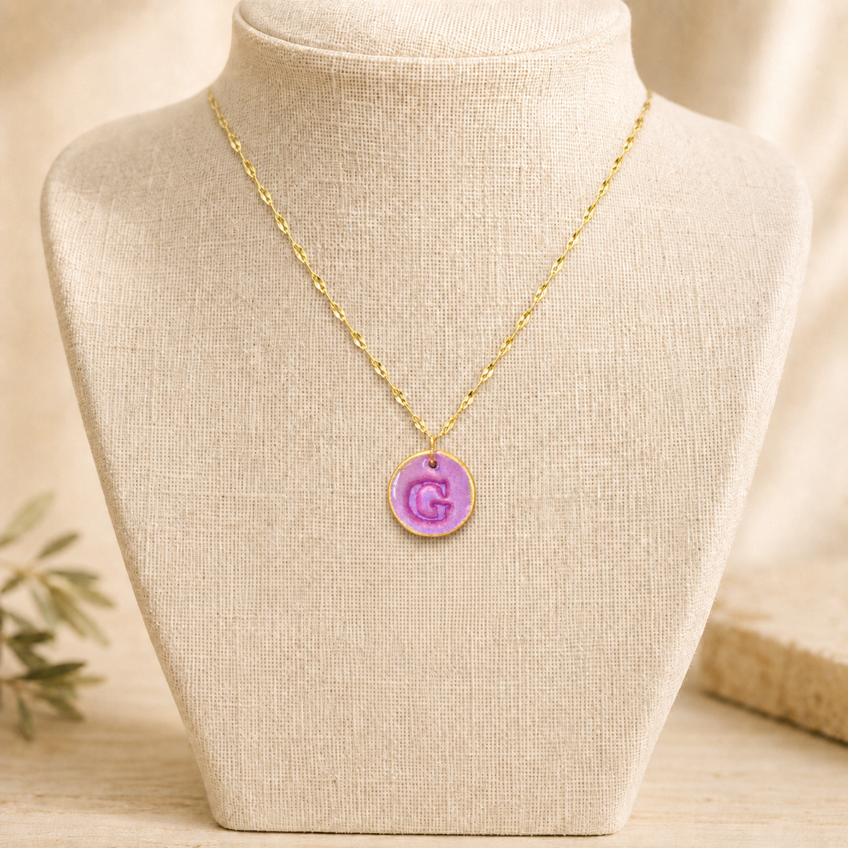 Handcrafted Monogram Necklace - G
