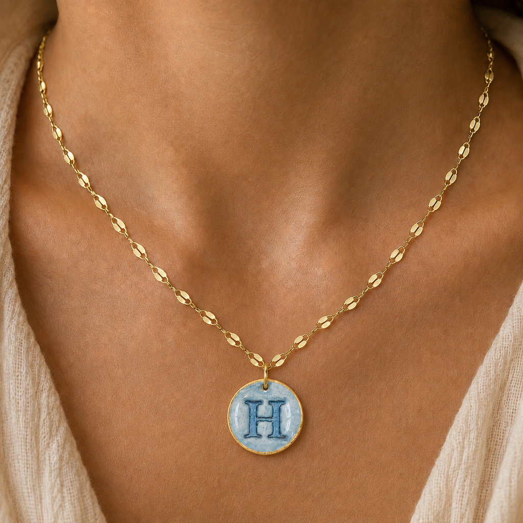 Handcrafted Monogram Necklace - H