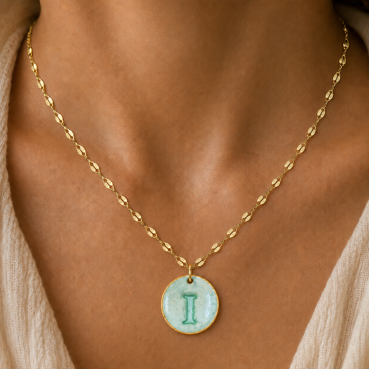 Handcrafted Monogram Necklace - I