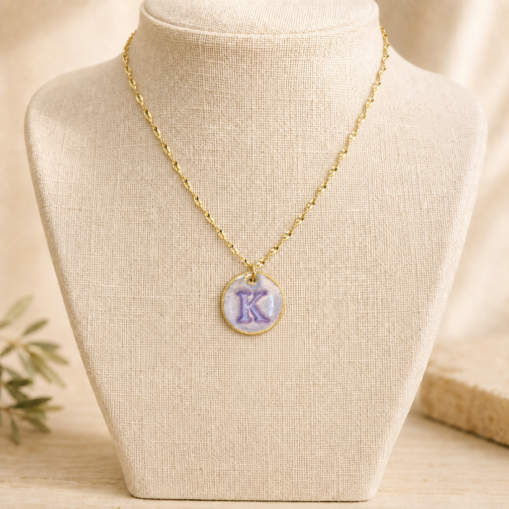 Handcrafted Monogram Necklace - K