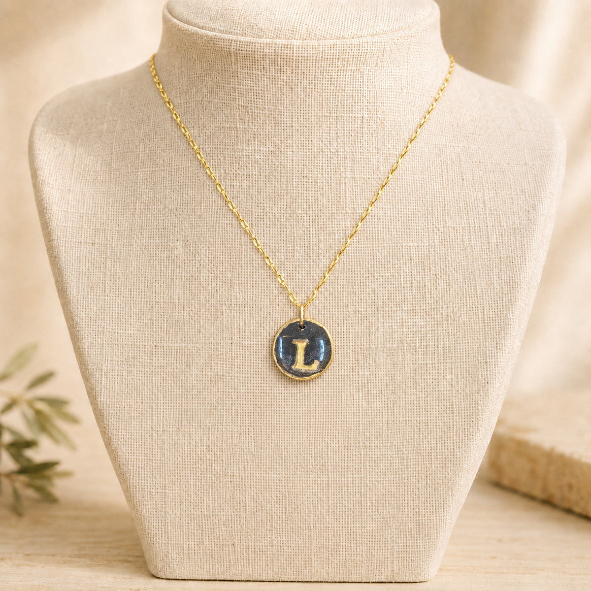 Handcrafted Monogram Necklace - L