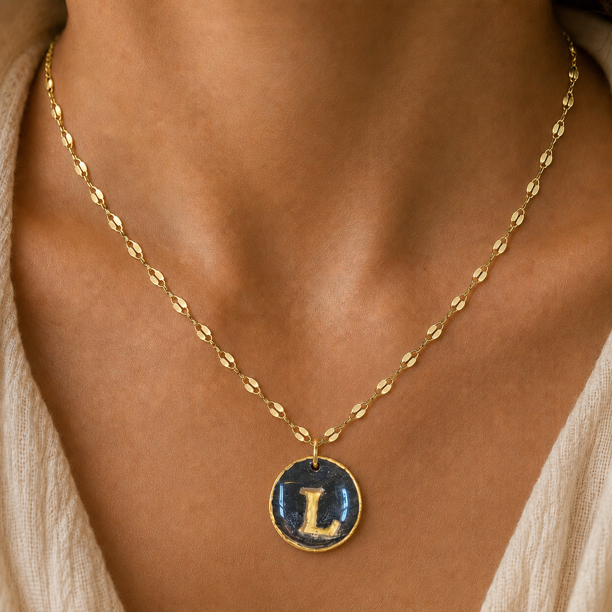 Handcrafted Monogram Necklace - L