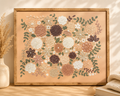 Hand-painted textured canvas art- Garden in Bloom