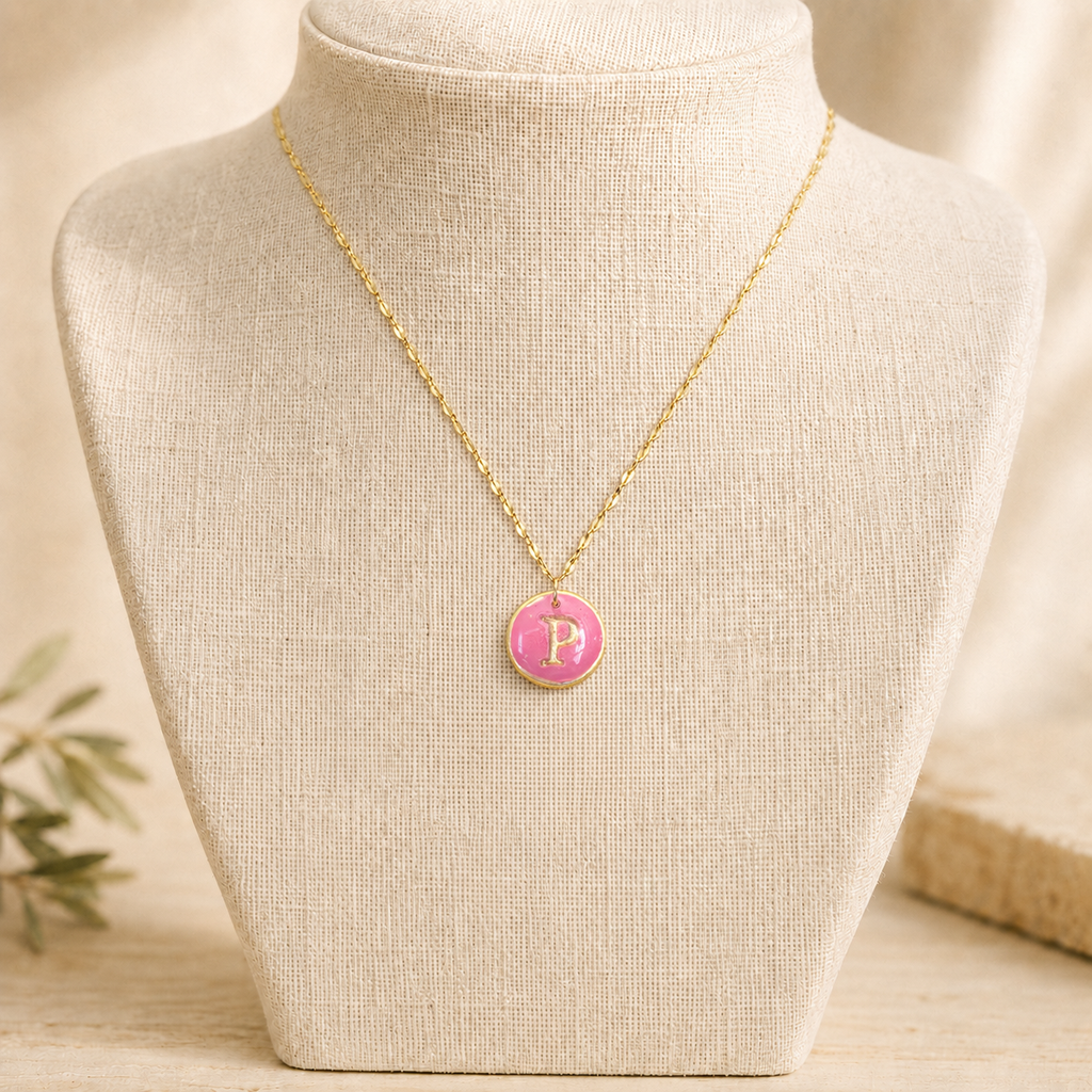 Handcrafted Monogram Necklace - P