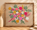 Hand-Painted Textured Canvas Art -Summer in Bloom