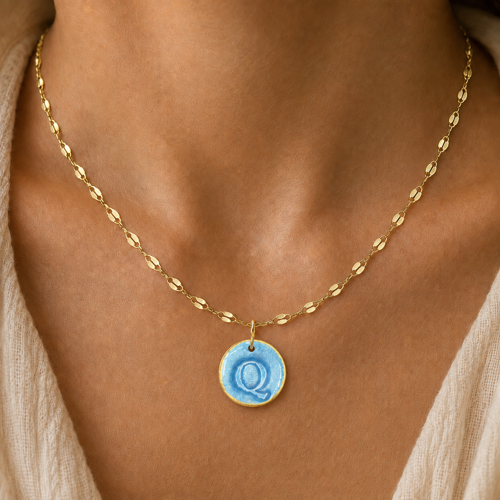 Handcrafted Monogram Necklace - Q