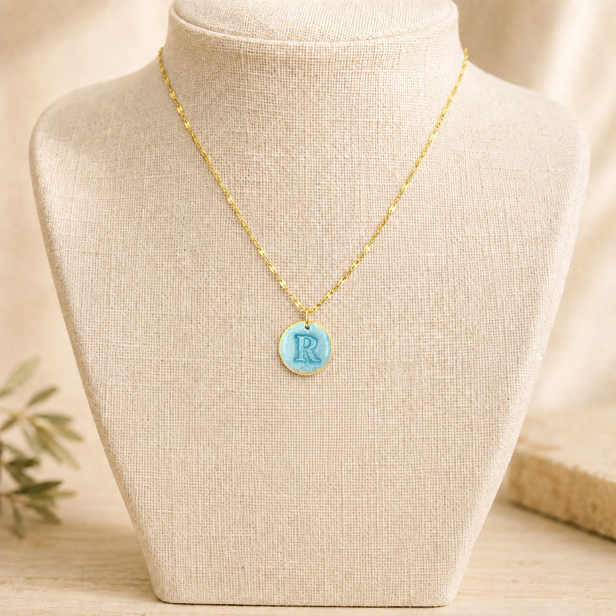 Handcrafted Monogram Necklace - R