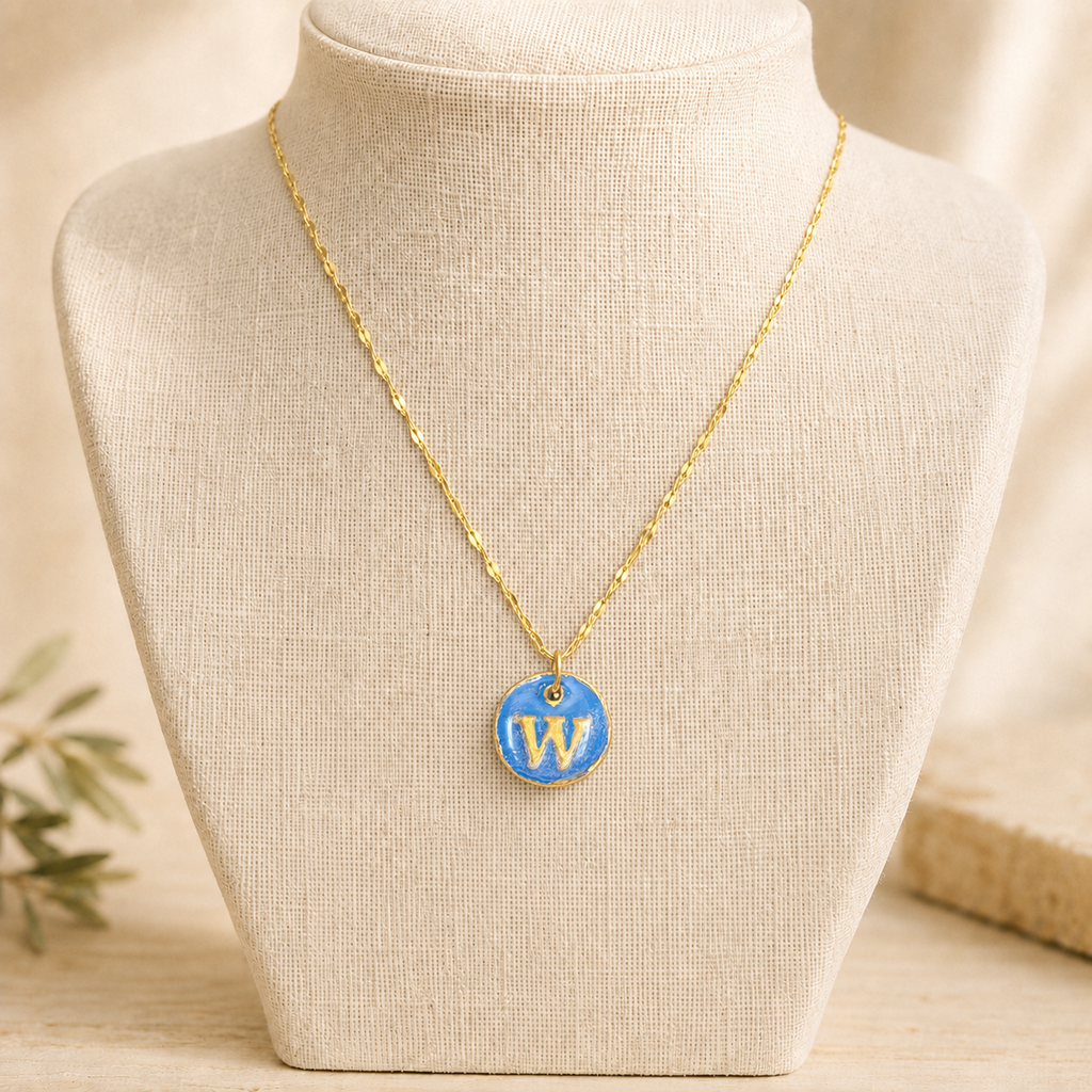 Handcrafted Monogram Necklace - W