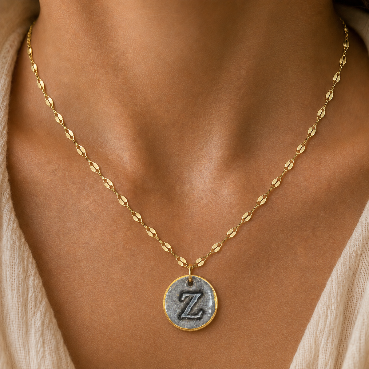 Handcrafted Monogram Necklace - Z
