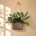 Clay Wall Pocket Planter- Light Mauve Taupe